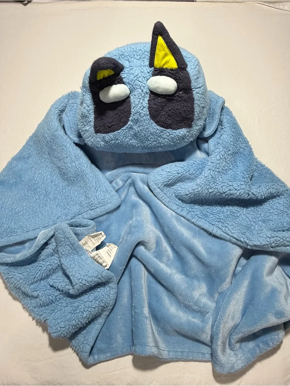 Bluey Plush Hooded Blanket with Cartoon Ears